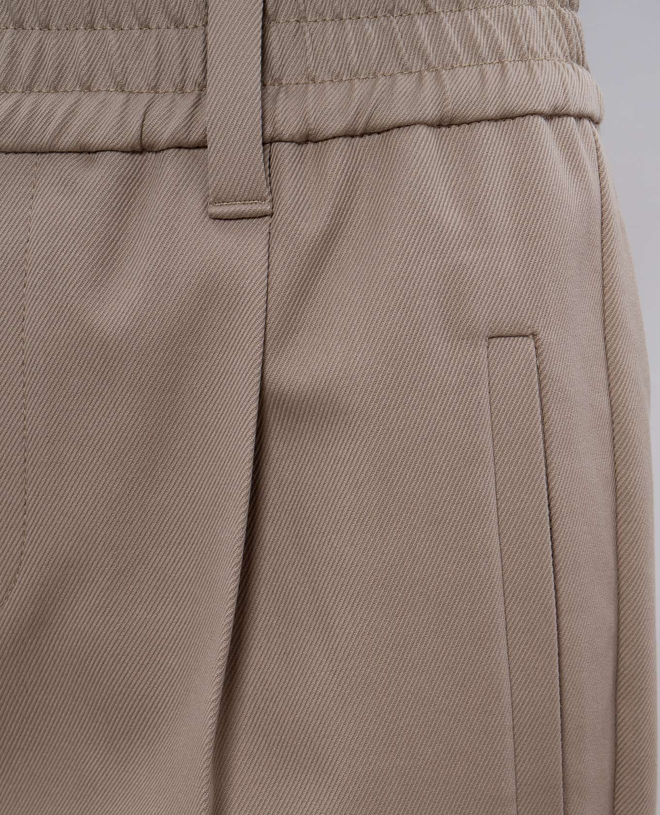 Khaki pants with monil chain Brunello Cucinelli 5