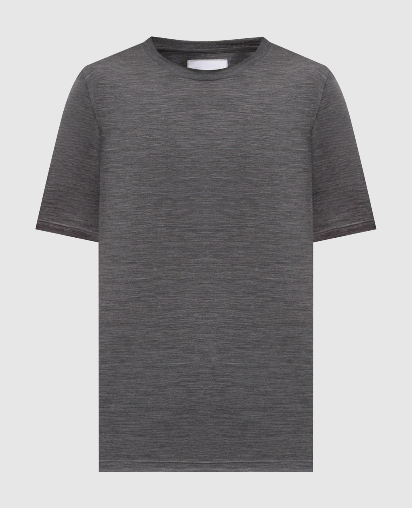 JAMES grey wool T-shirt Marco Pescarolo