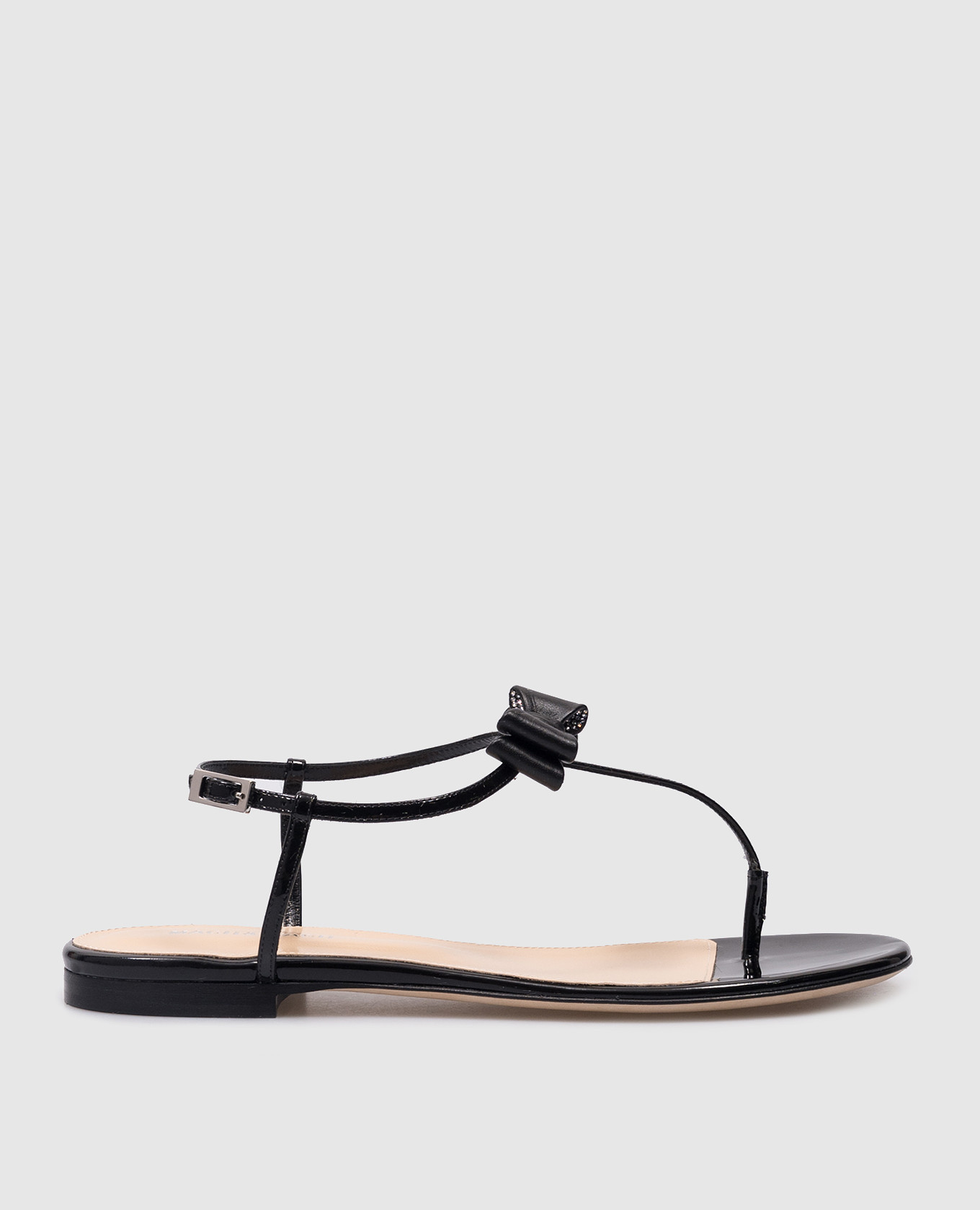 

Petite Cadeau patent leather sandals with crystals in black Mach&Mach