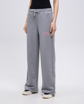 AMIRI Grey sweatpants with textured lettering AWJYSP1026