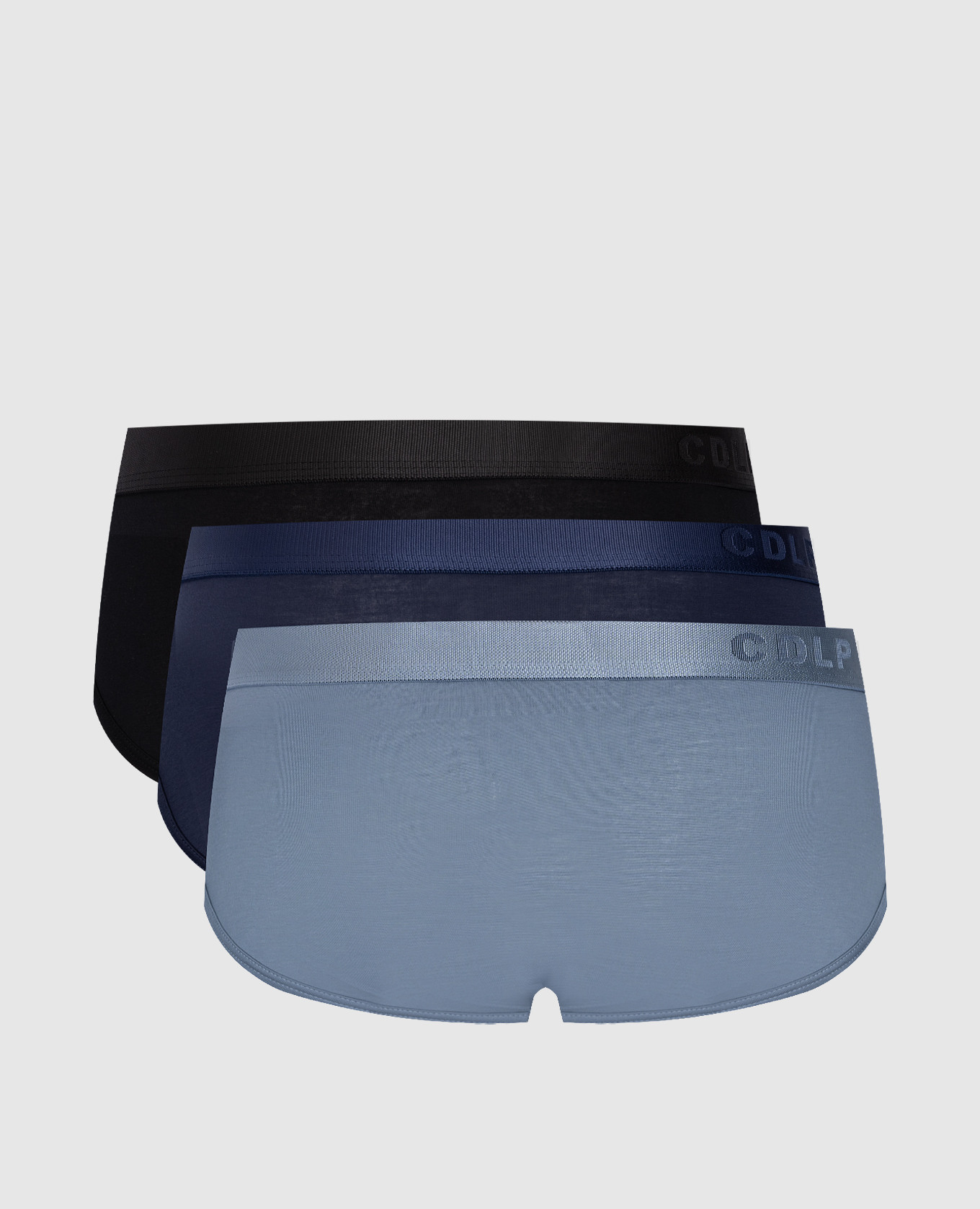 

A set of briefs with a logo pattern CDLP, White