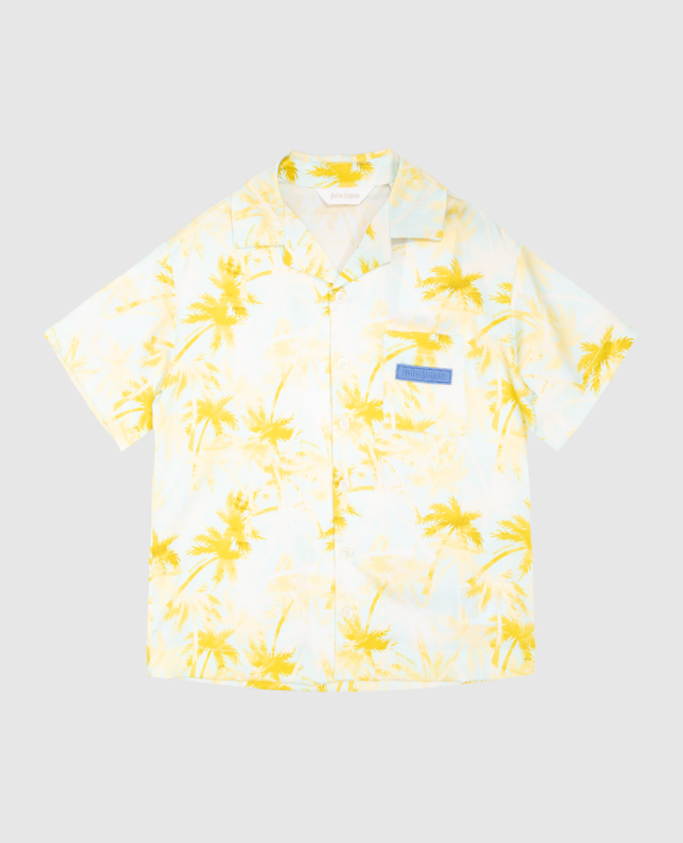 

Children's blue printed shirt Palm Angels, Yellow