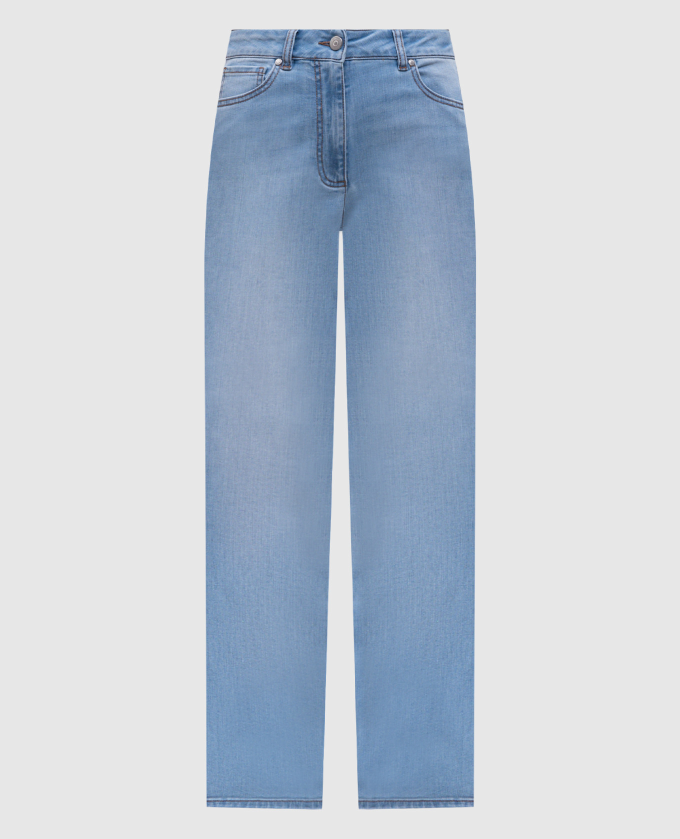 

Blue jeans with a worn effect Peserico, Light blue