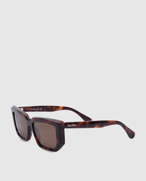 Max Mara GLIMPSE8 Brown Sunglasses with Logo Engraving GLIMPSE7