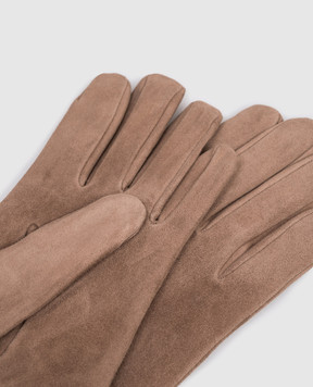 Sermoneta Gloves Beige suede gloves 3052BT