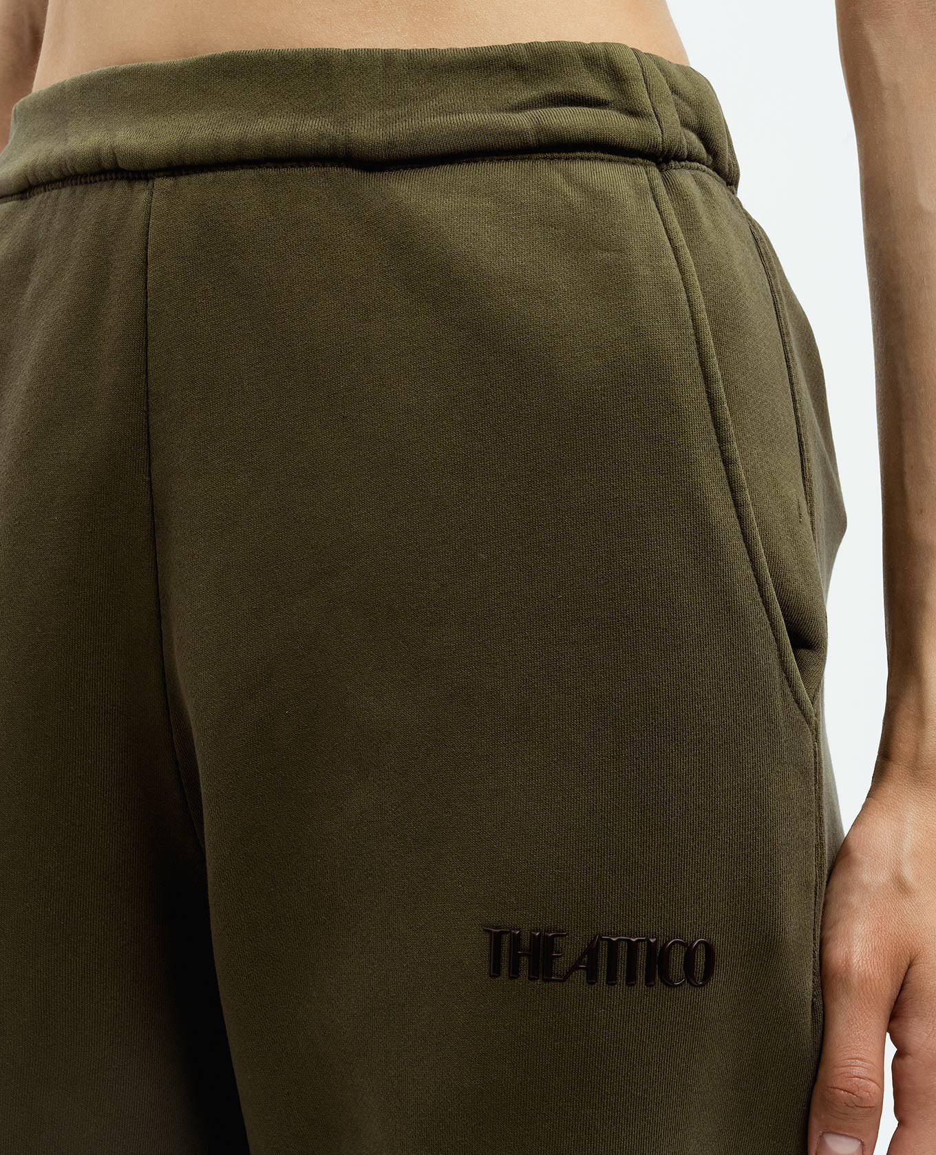 Penny logo joggers in green The Attico 5