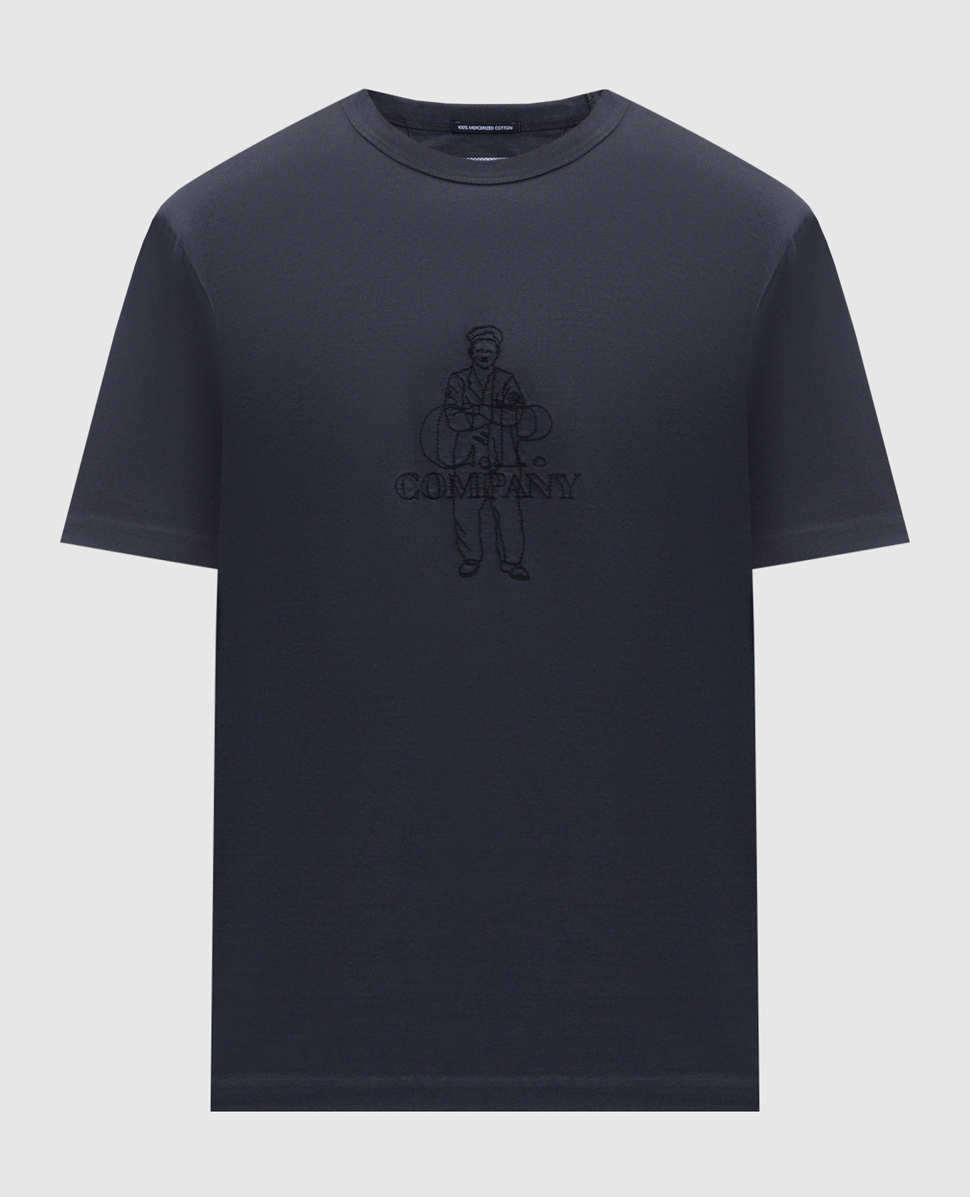 Green T-shirt with logo C.P. Company