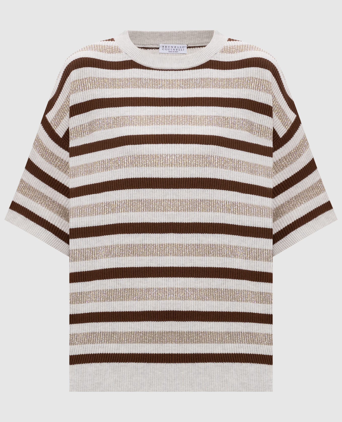 

Gray striped jumper Brunello Cucinelli, Blue