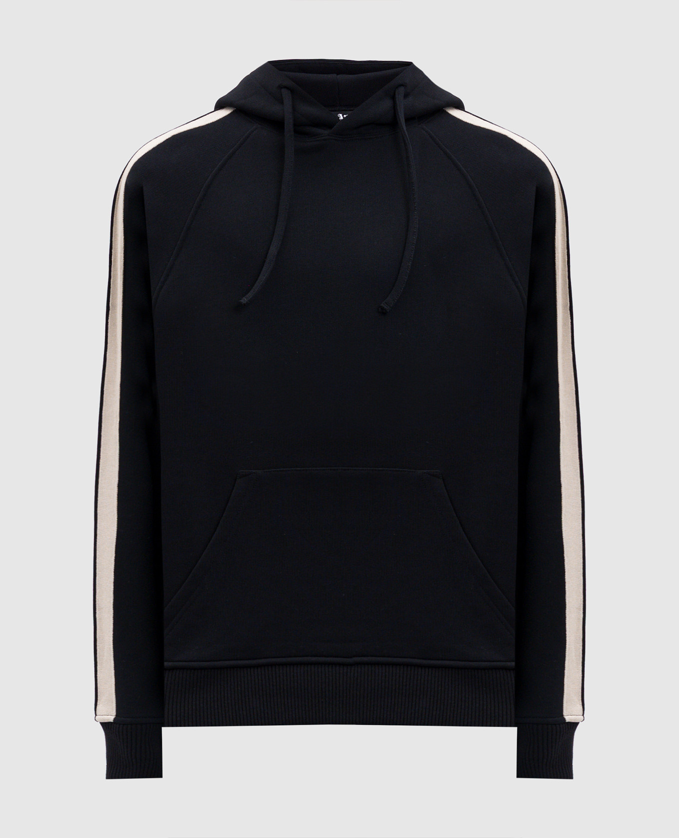 

Black hoodie with logo print Palm Angels