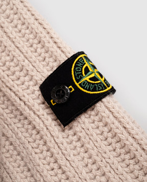Stone Island Children's beige sweater with wool and cashmere K2S165100008S00M714