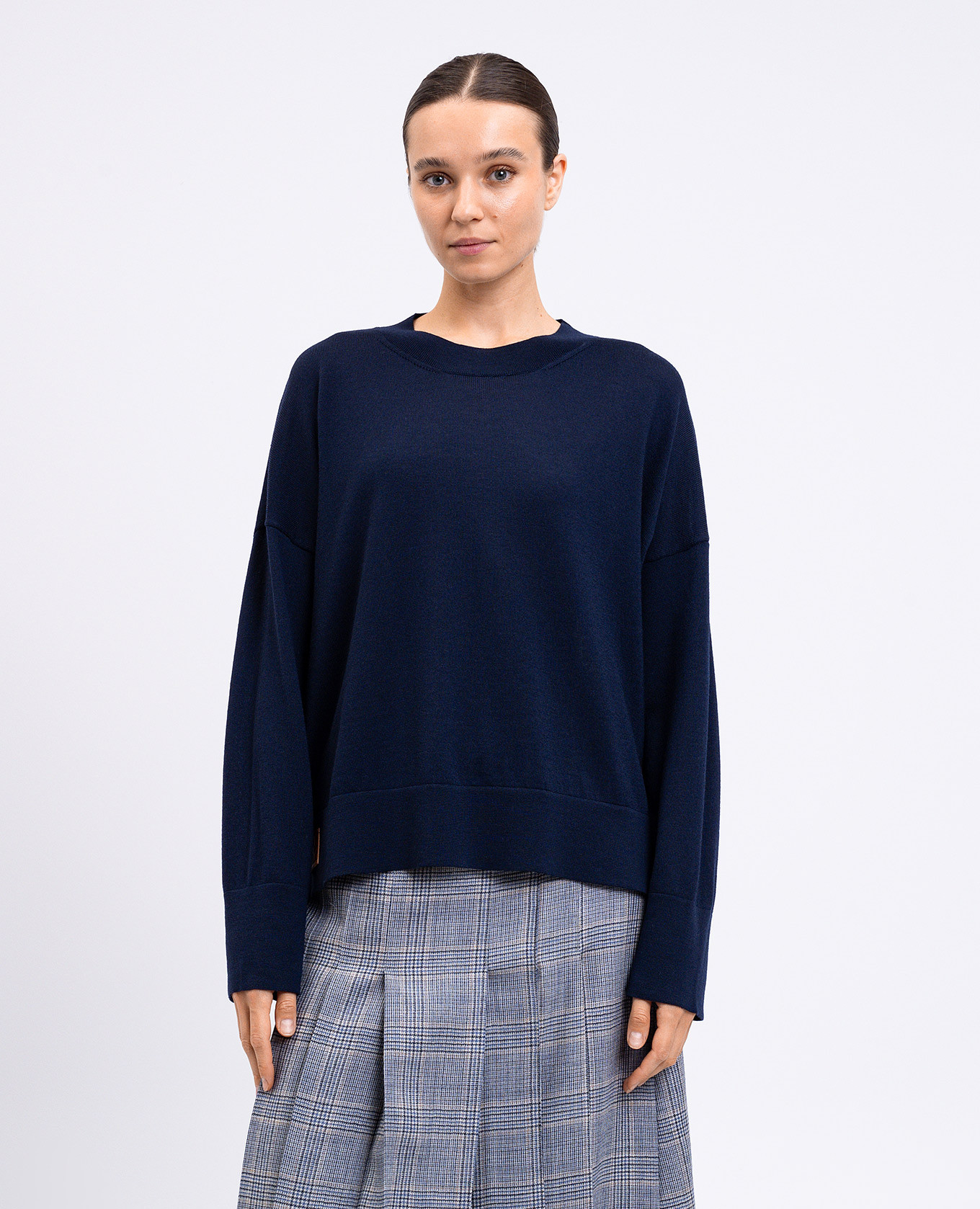 

Larkin blue wool sweater Momoni