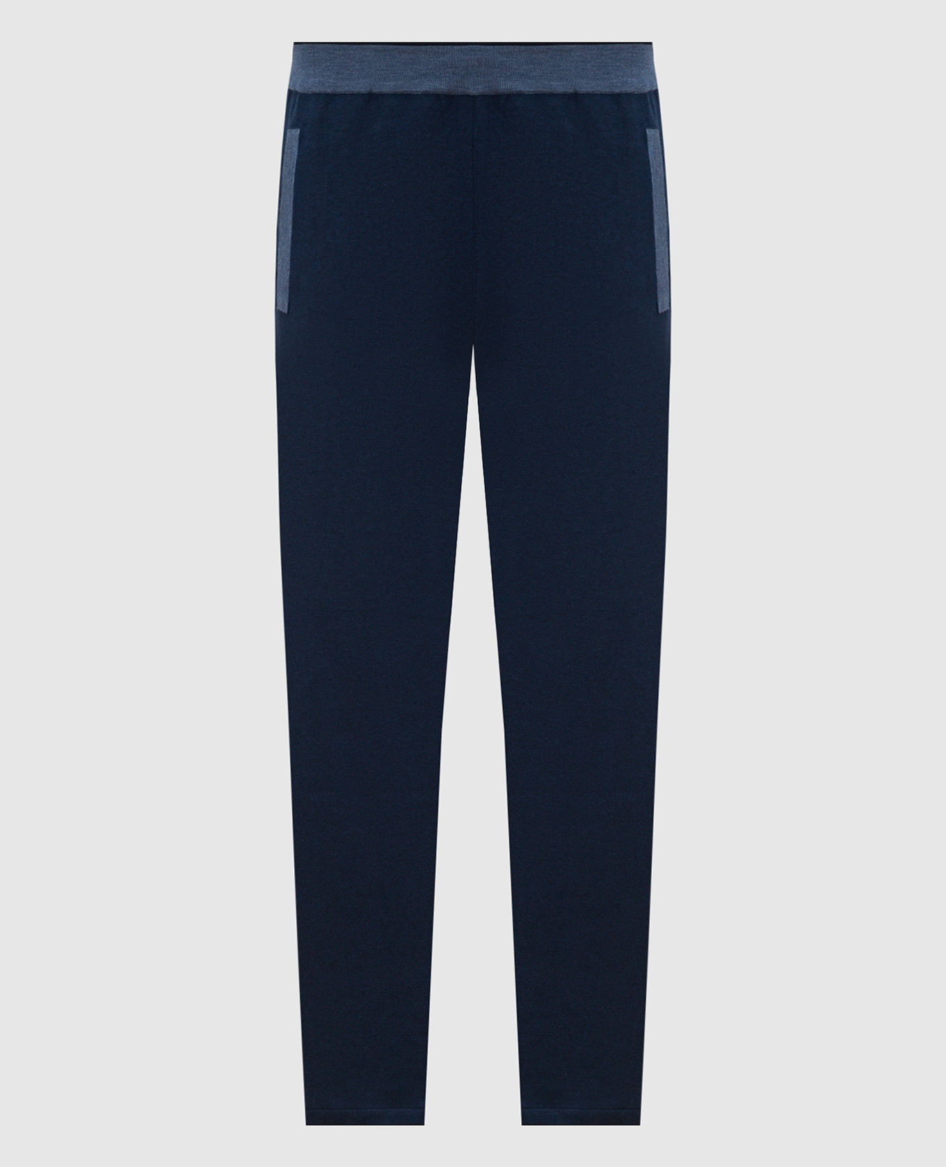 Blue sports pants bertolo cashmere