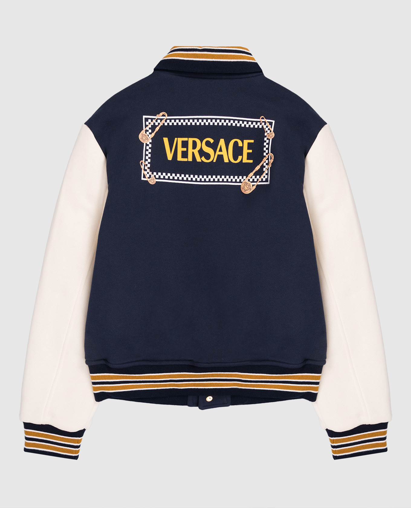 

Children's blue jacket with logo Versace