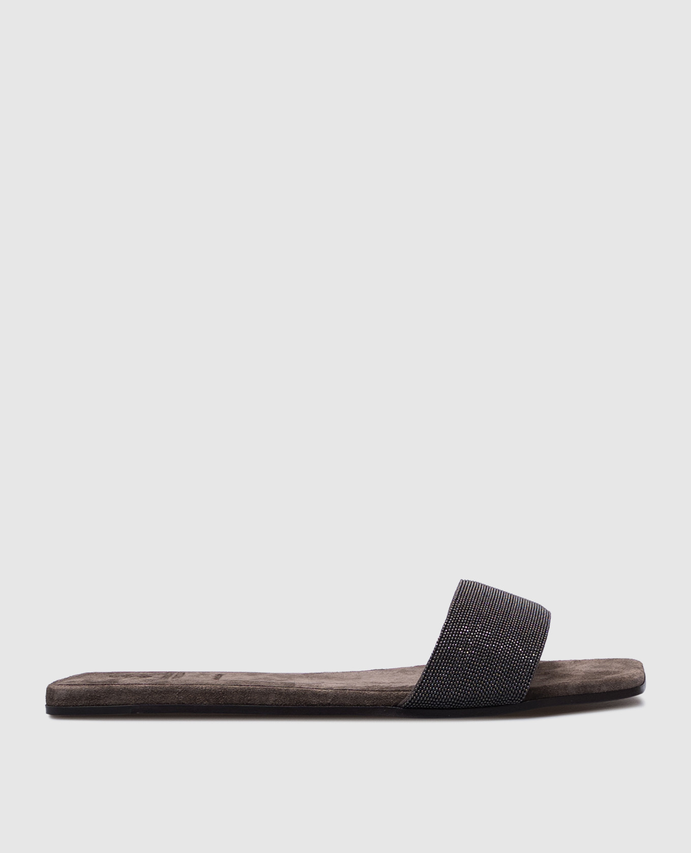

Brown suede flip-flops Brunello Cucinelli