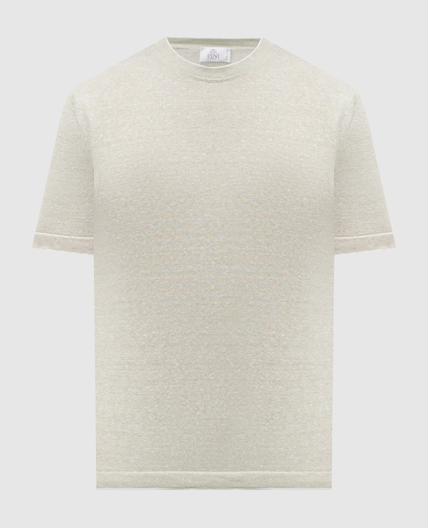 

Green linen t-shirt Pini Parma
