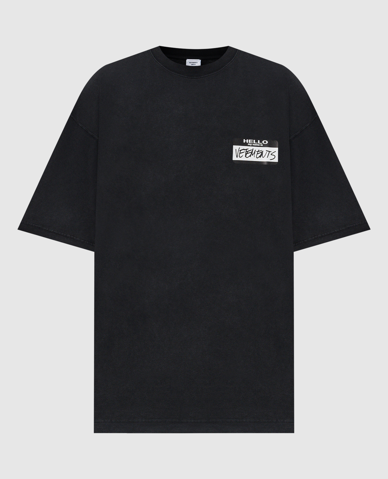 Black t-shirt with logo vetements