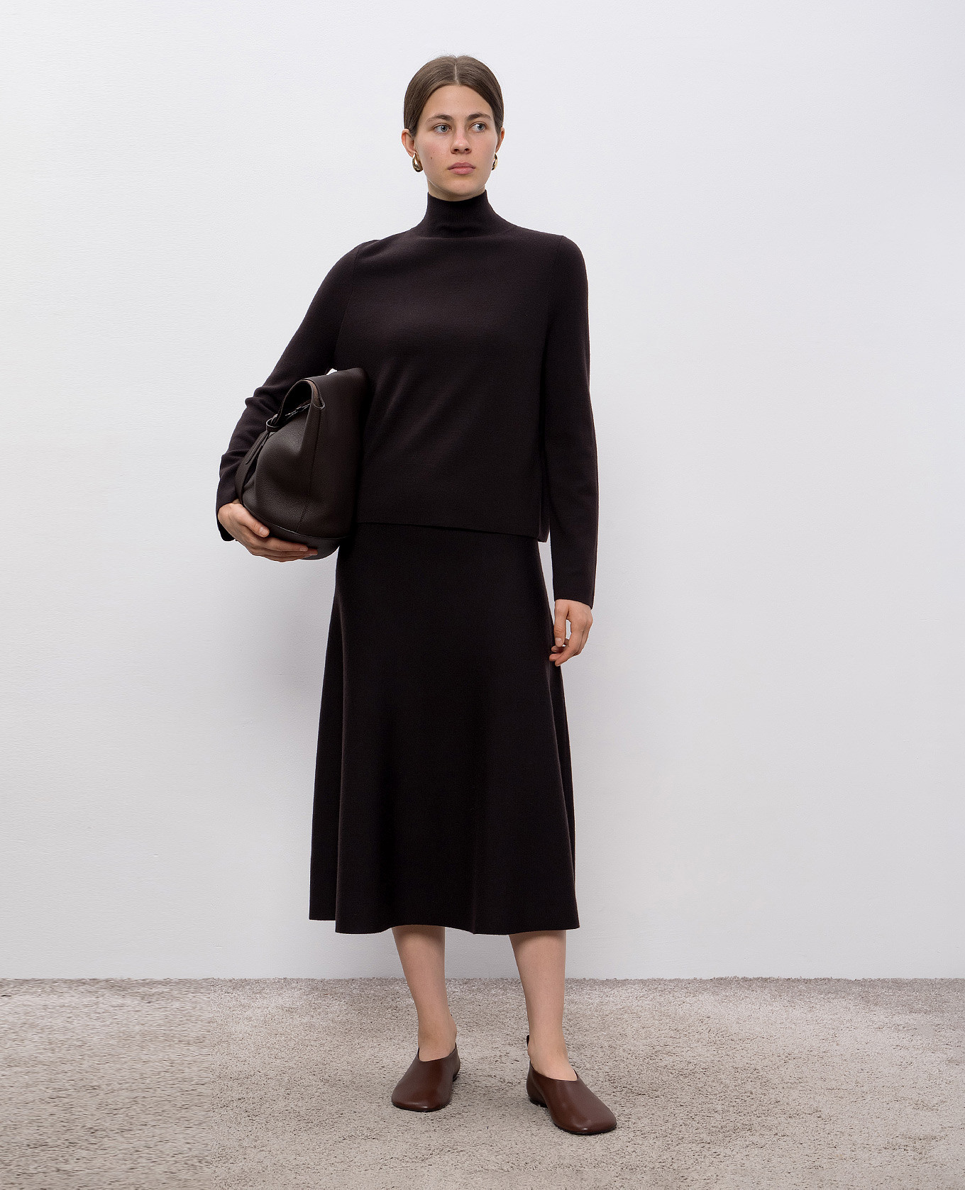 

Brown wool skirt Allude