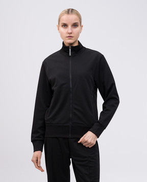 Palm Angels Black sports jacket with logo PWBD065S25FAB001