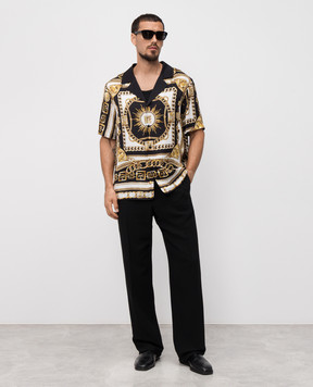 Versace Black pants with wool 10202221A14993