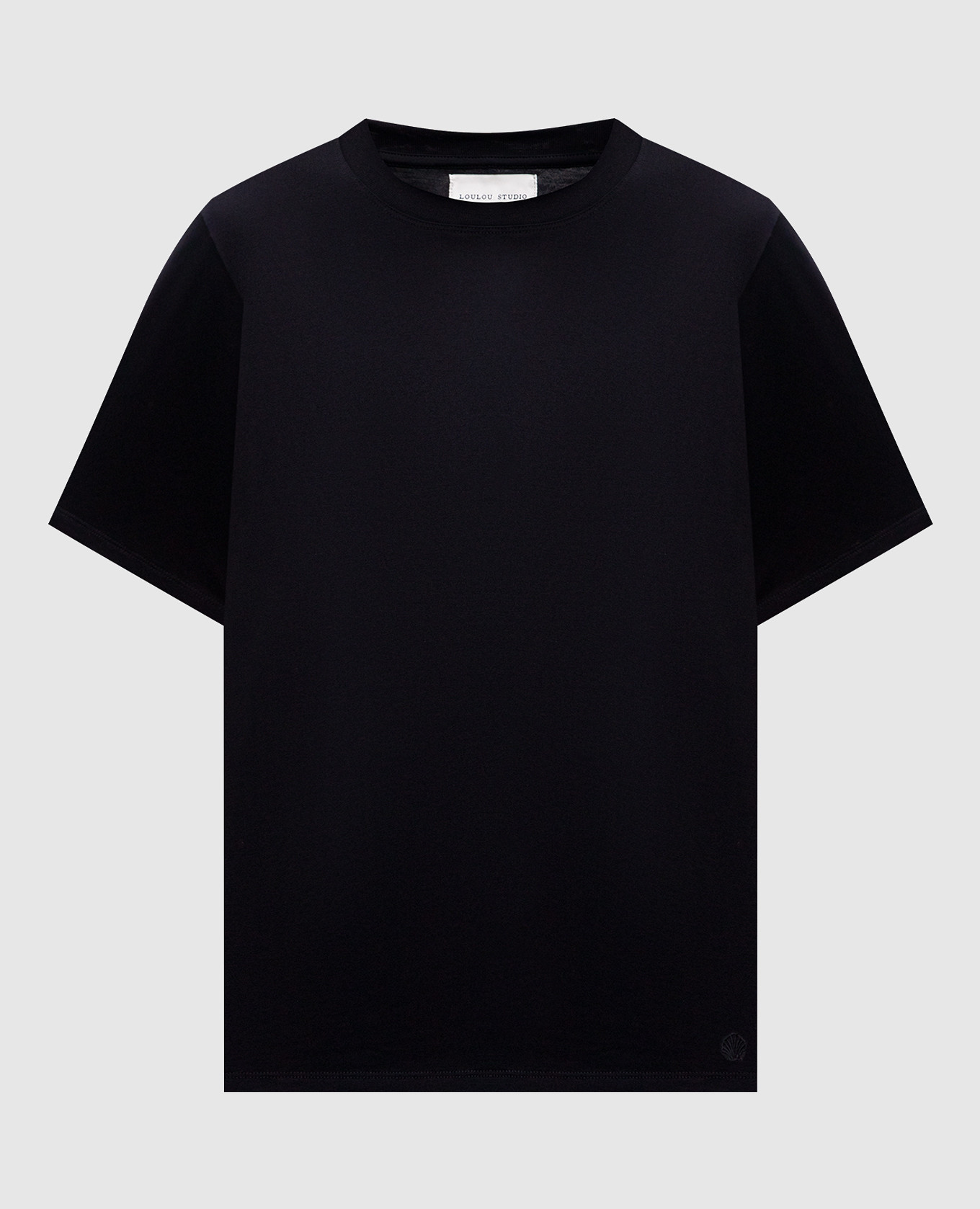 

TELANTO black T-shirt with logo emblem Lou Lou Studio