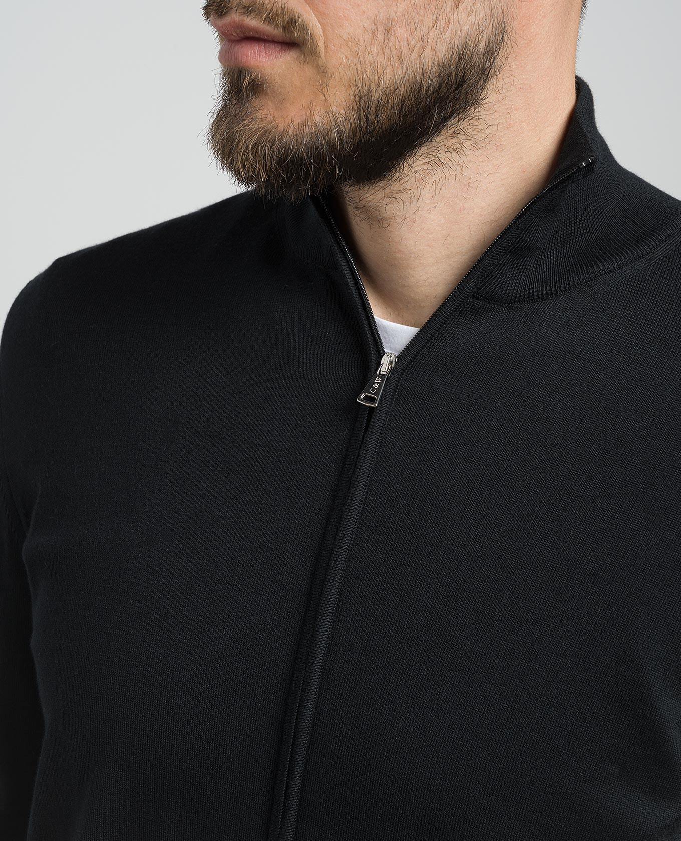

Black cardigan with silk and cashmere Cashmere&Whiskey