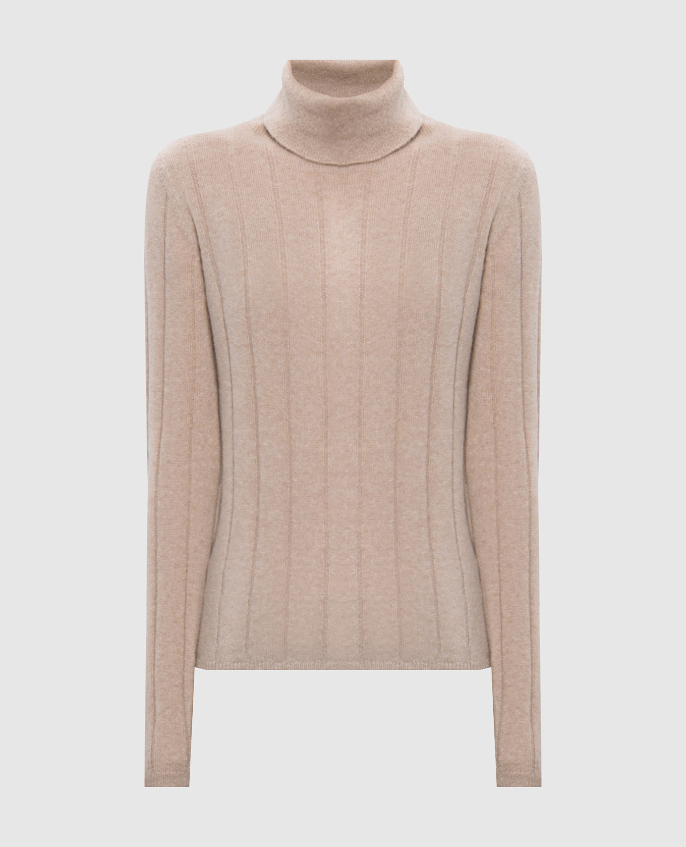 Nou Allude Beige cashmere and silk sweater