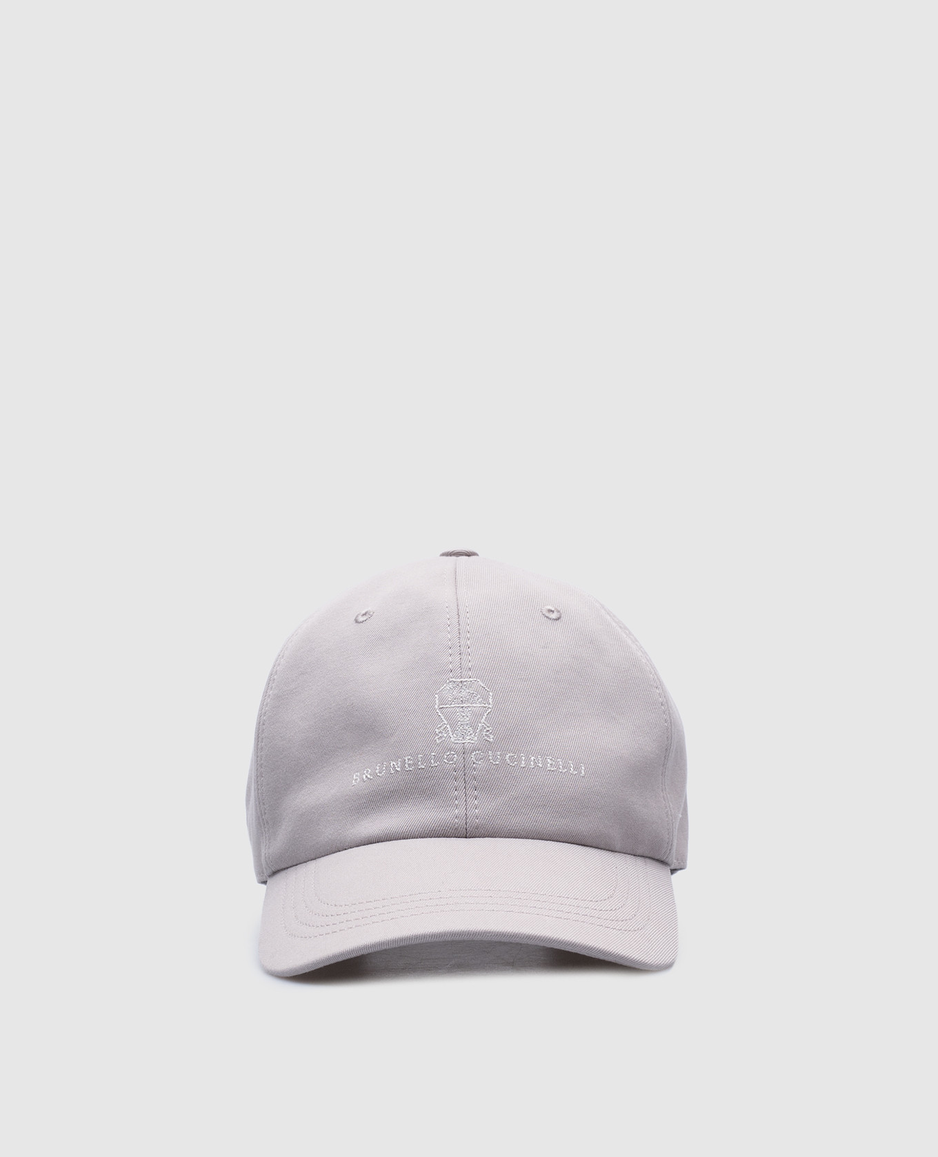 

Gray cap with logo Brunello Cucinelli, Grey
