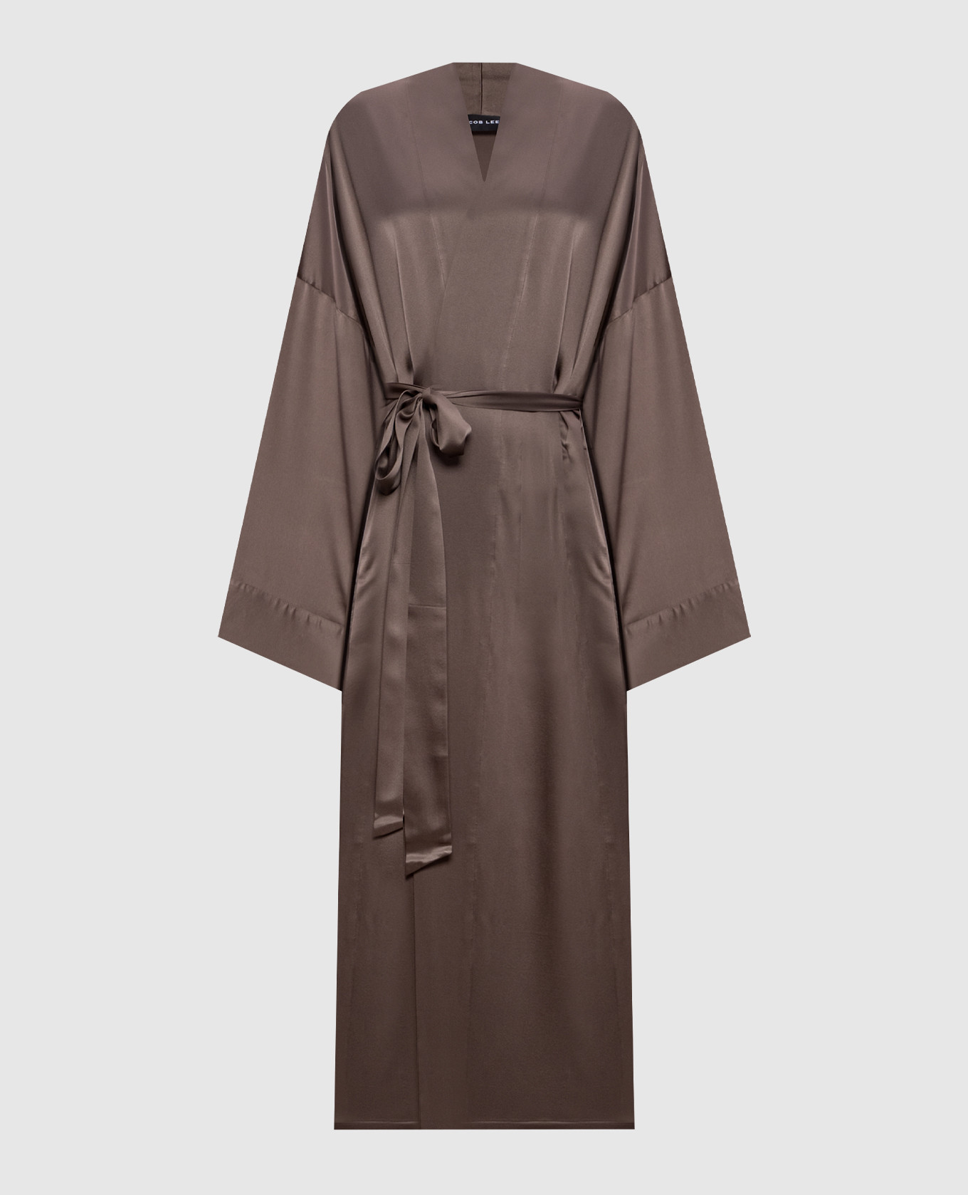 

Brown silk robe Jacob Lee