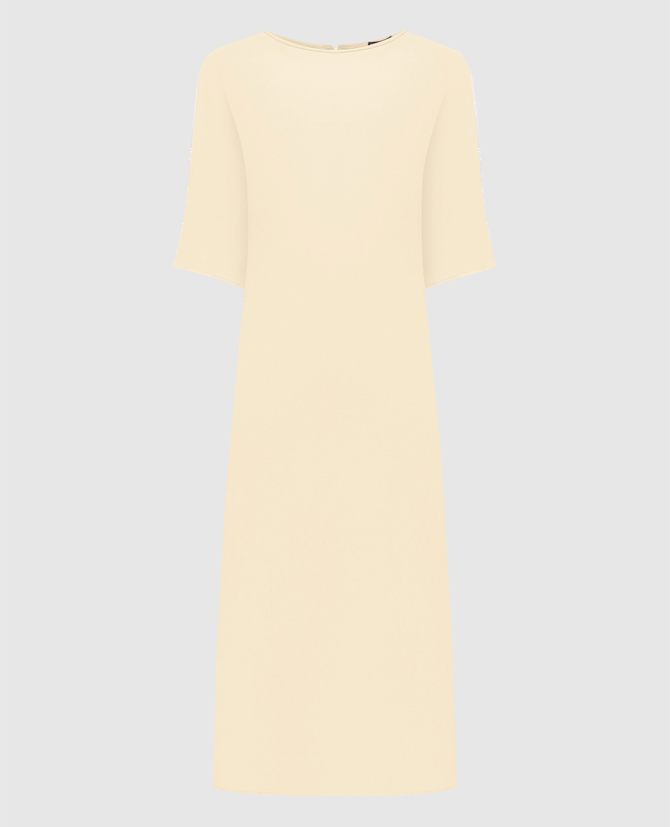 

Yellow dress with a monil chain Peserico
