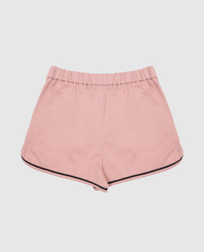 Brunello Cucinelli Children's pink shorts with print BH827E648C