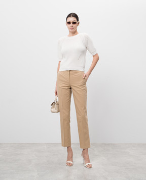 Twinset Beige pants with emblem 251TP2211