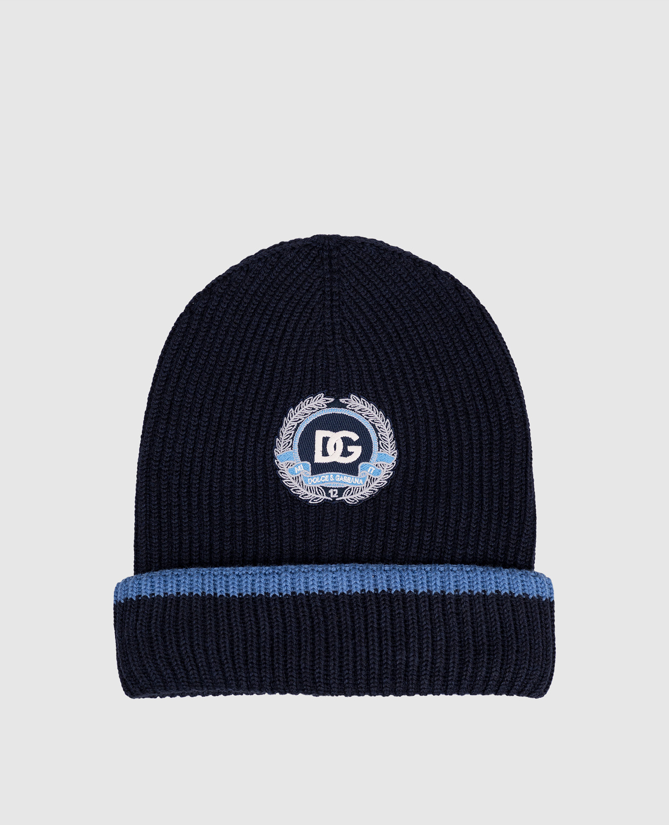 Children&#39;s blue wool hat Dolce&Gabbana