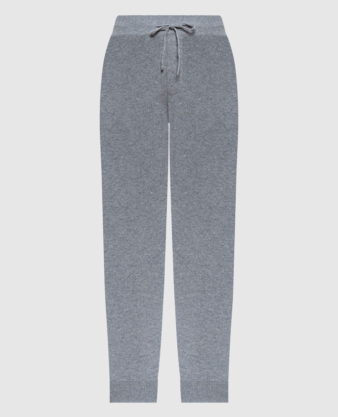 Gray hespero cashmere joggers with embroidery lou lou studio