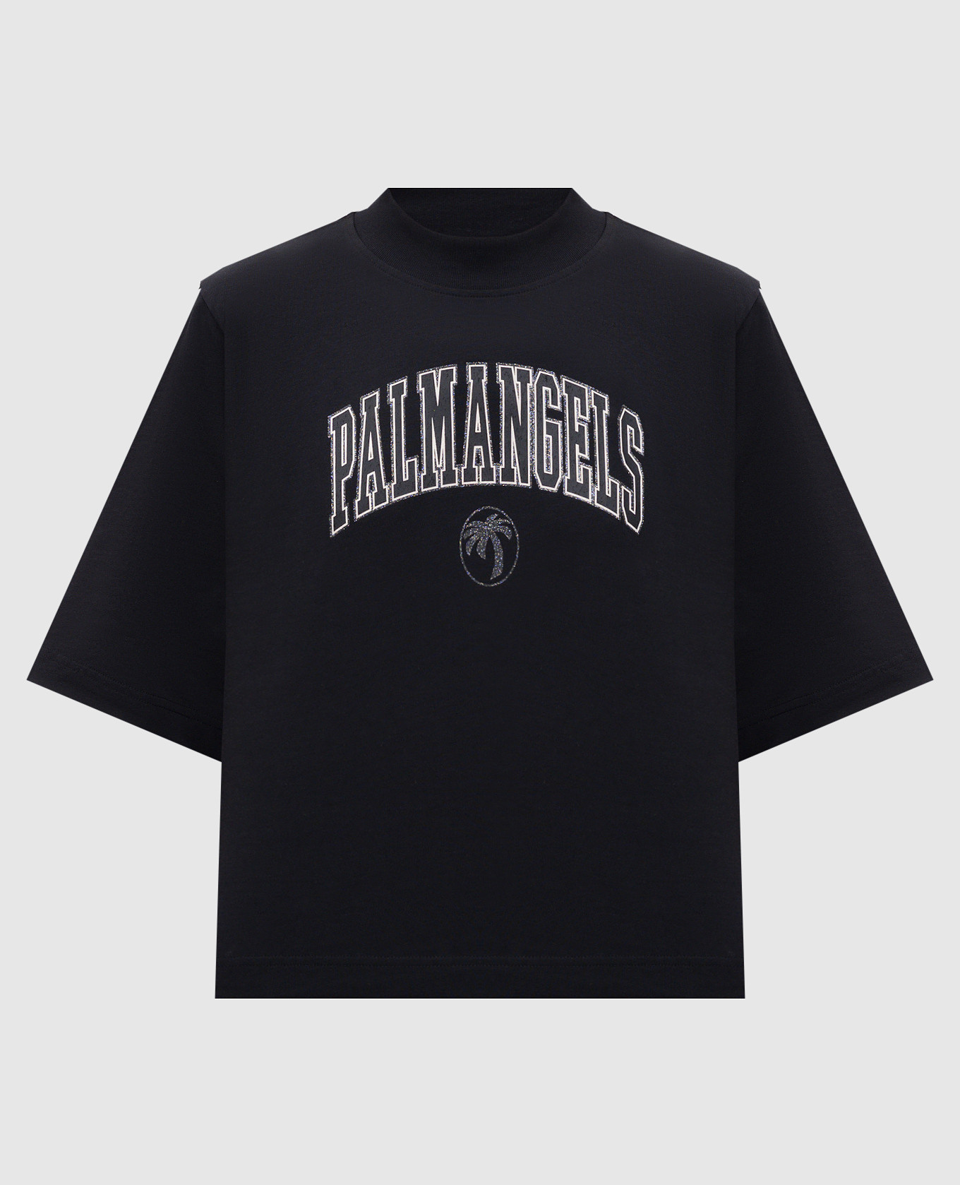 

Black t-shirt with logo print Palm Angels