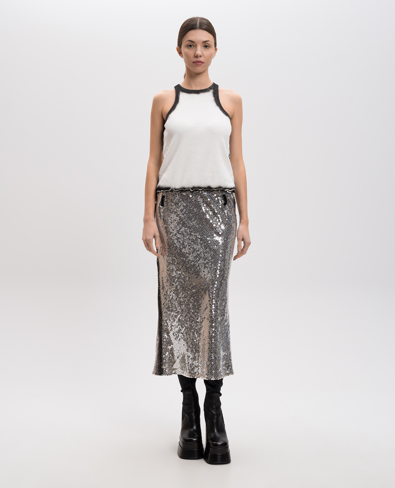 

White midi dress with sequins The Attico