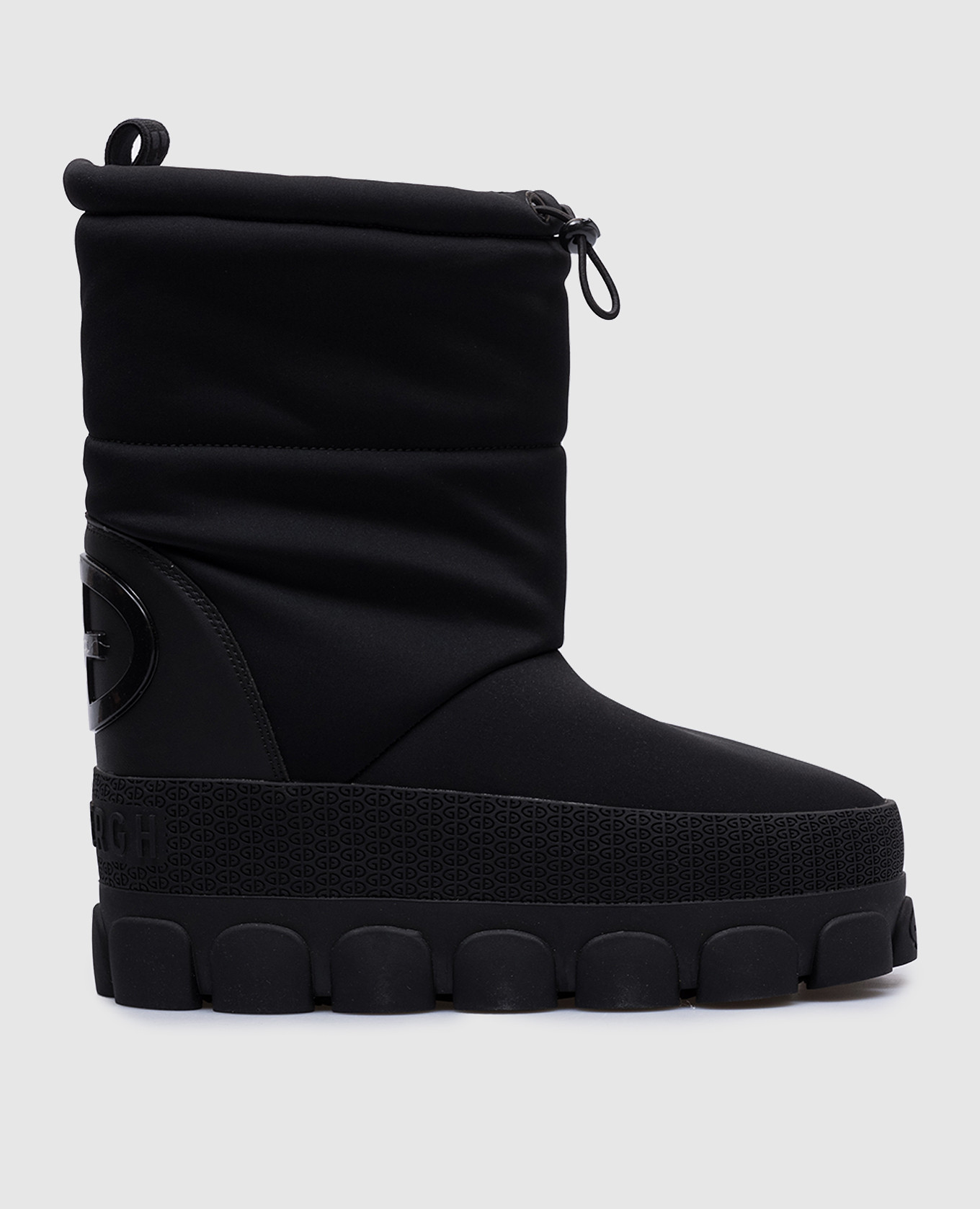 

Black munboots with textured logo Goldbergh