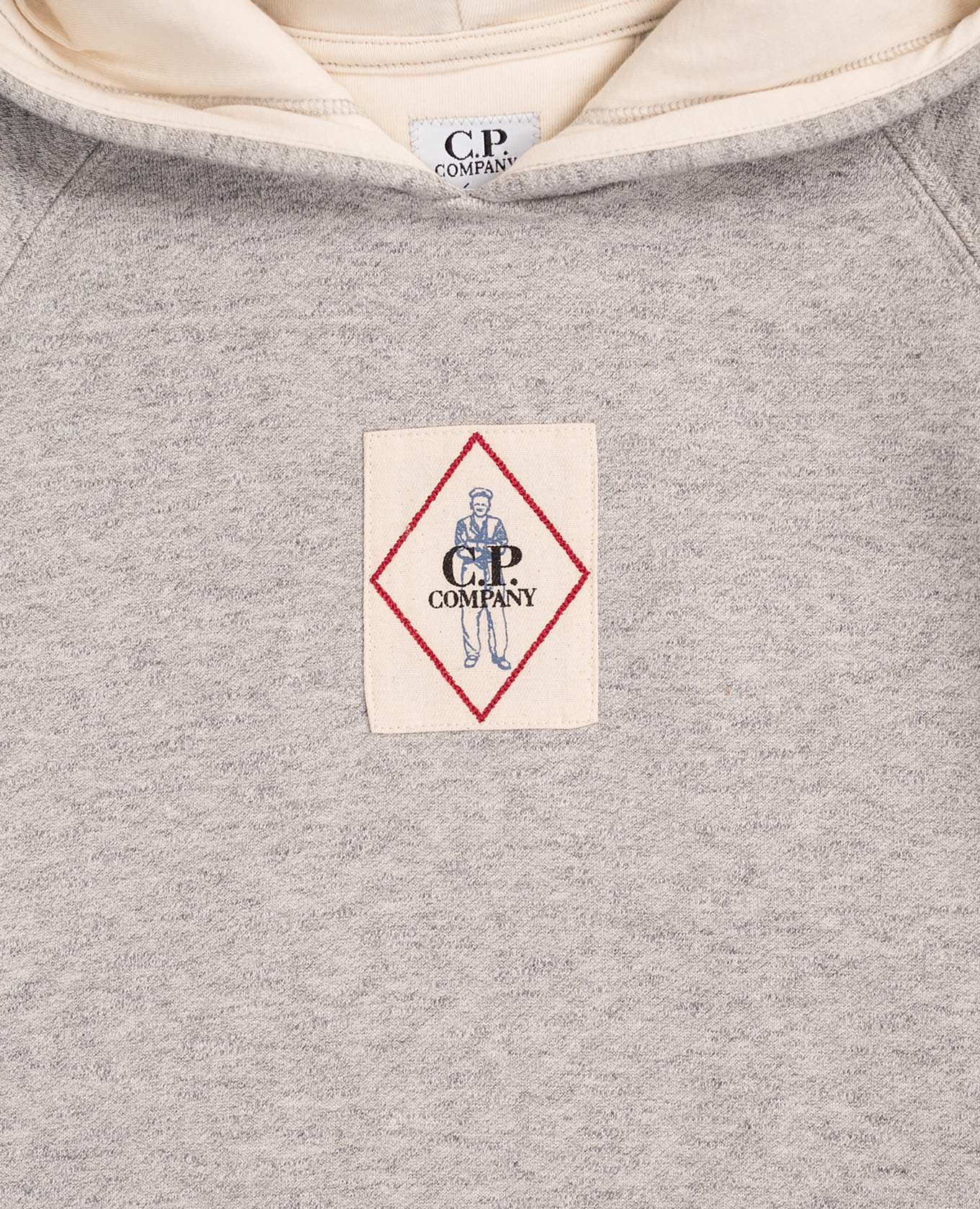 

Children's gray insulated melange hoodie C.P. Company, Grey