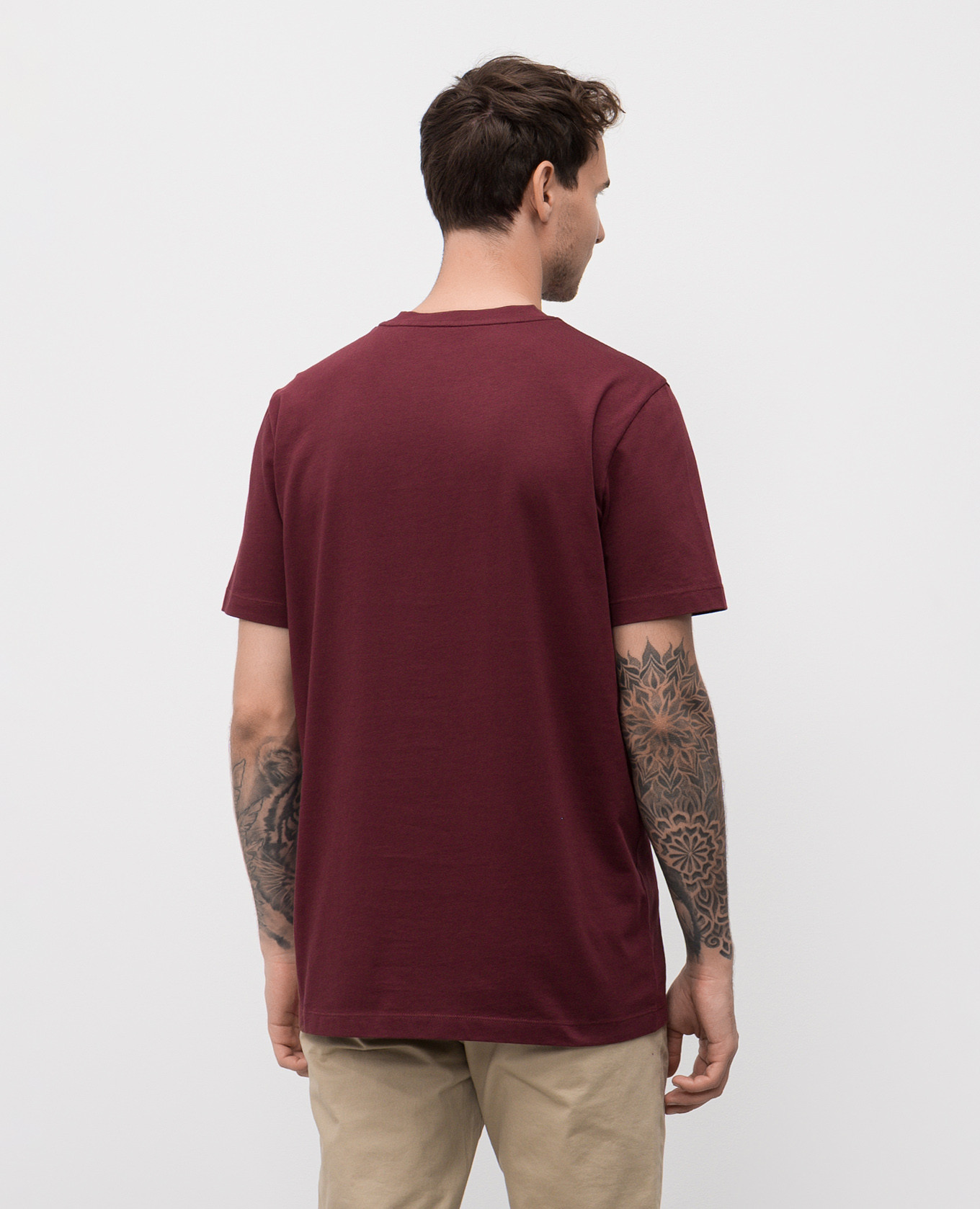 

Burgundy t-shirt with logo Moncler