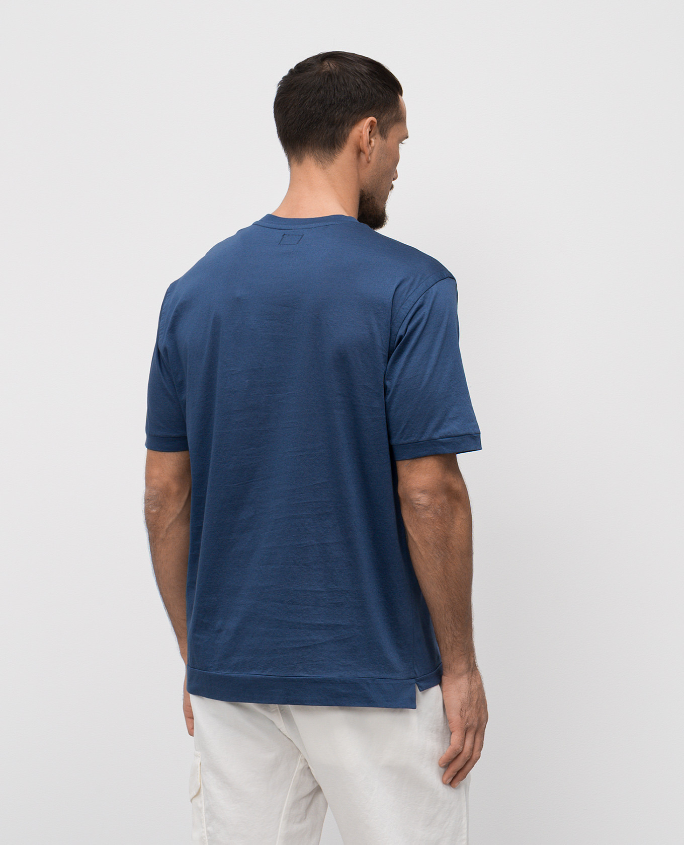 

Blue t-shirt with logo print C.P. Company