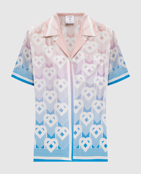 Casablanca Printed silk blouse WPF25SH20008
