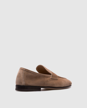 Brunello Cucinelli Beige suede loafers Soft MZUCAHG730