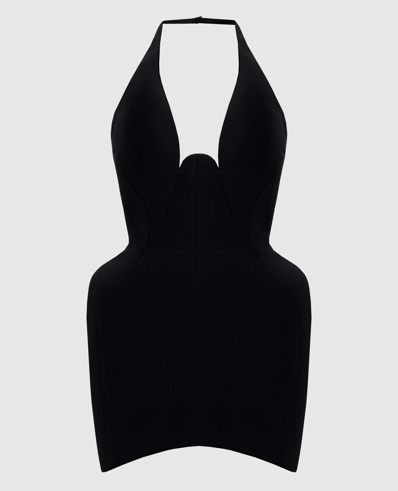 

Black sheath dress with an open back Thierry Mugler