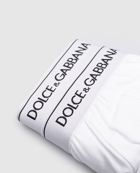 Dolce&Gabbana Set of white briefs with logo M9C05JONN95