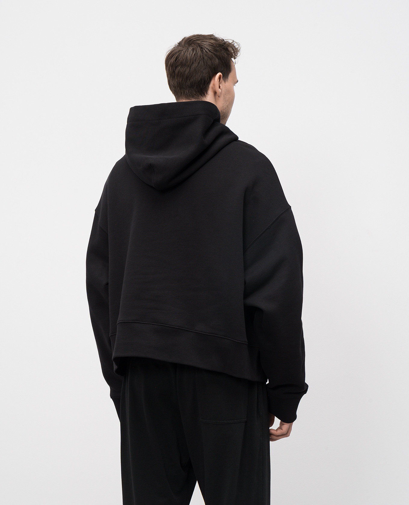

Bear in Mind black hoodie with applique Palm Angels