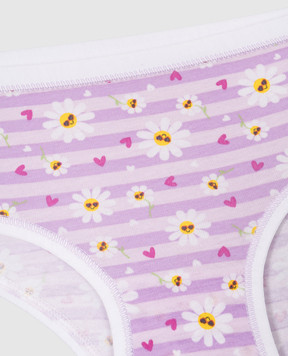 RiminiVeste Jadea children's purple panties in a floral print 120