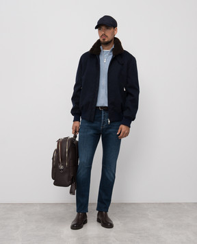 Brunello Cucinelli Blue jeans with a worn effect M283PX1290