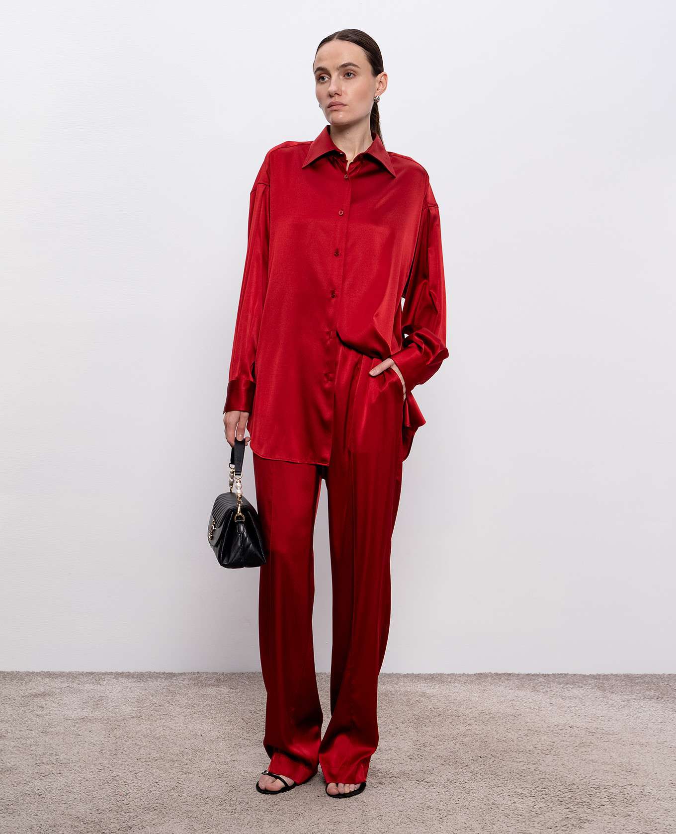 

Red silk blouse Tom Ford