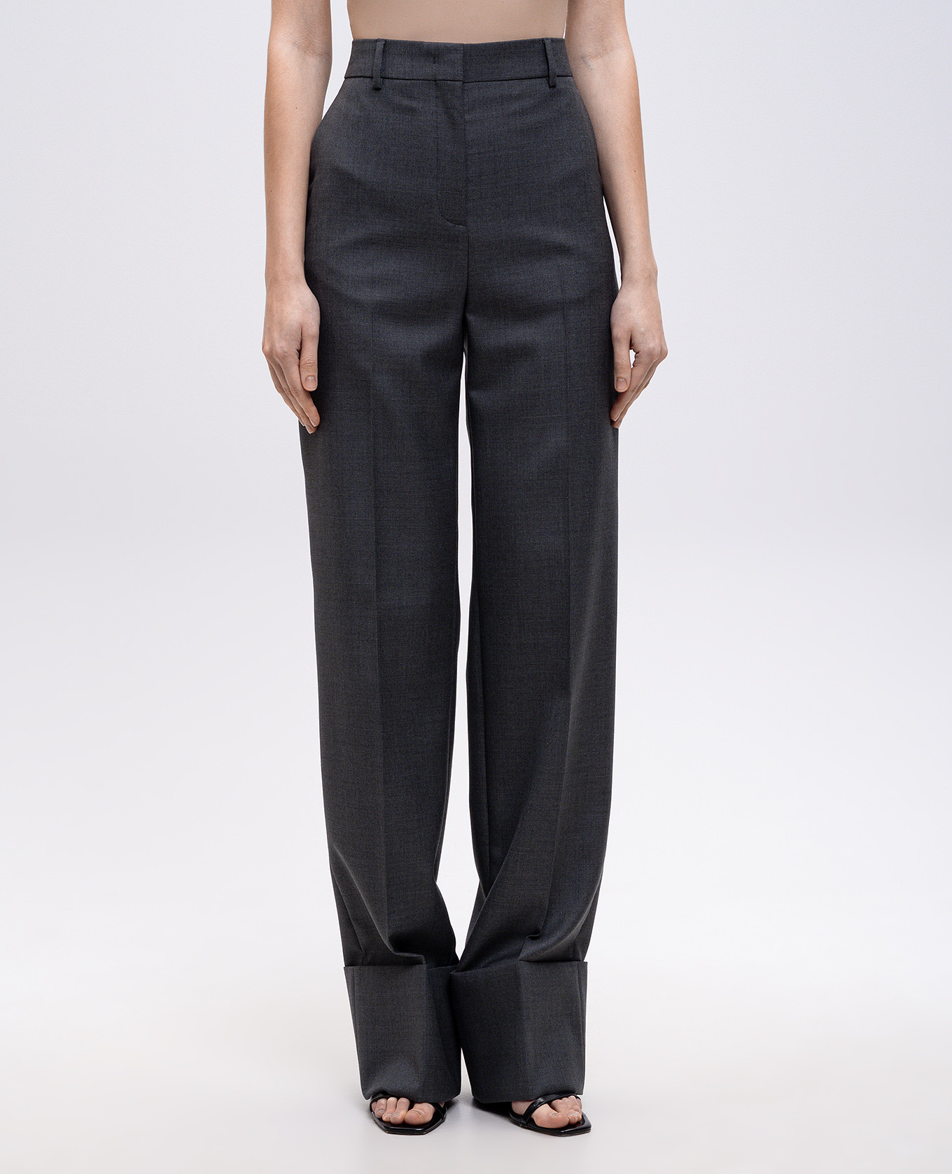 

Gray wool pants Valentino, Grey