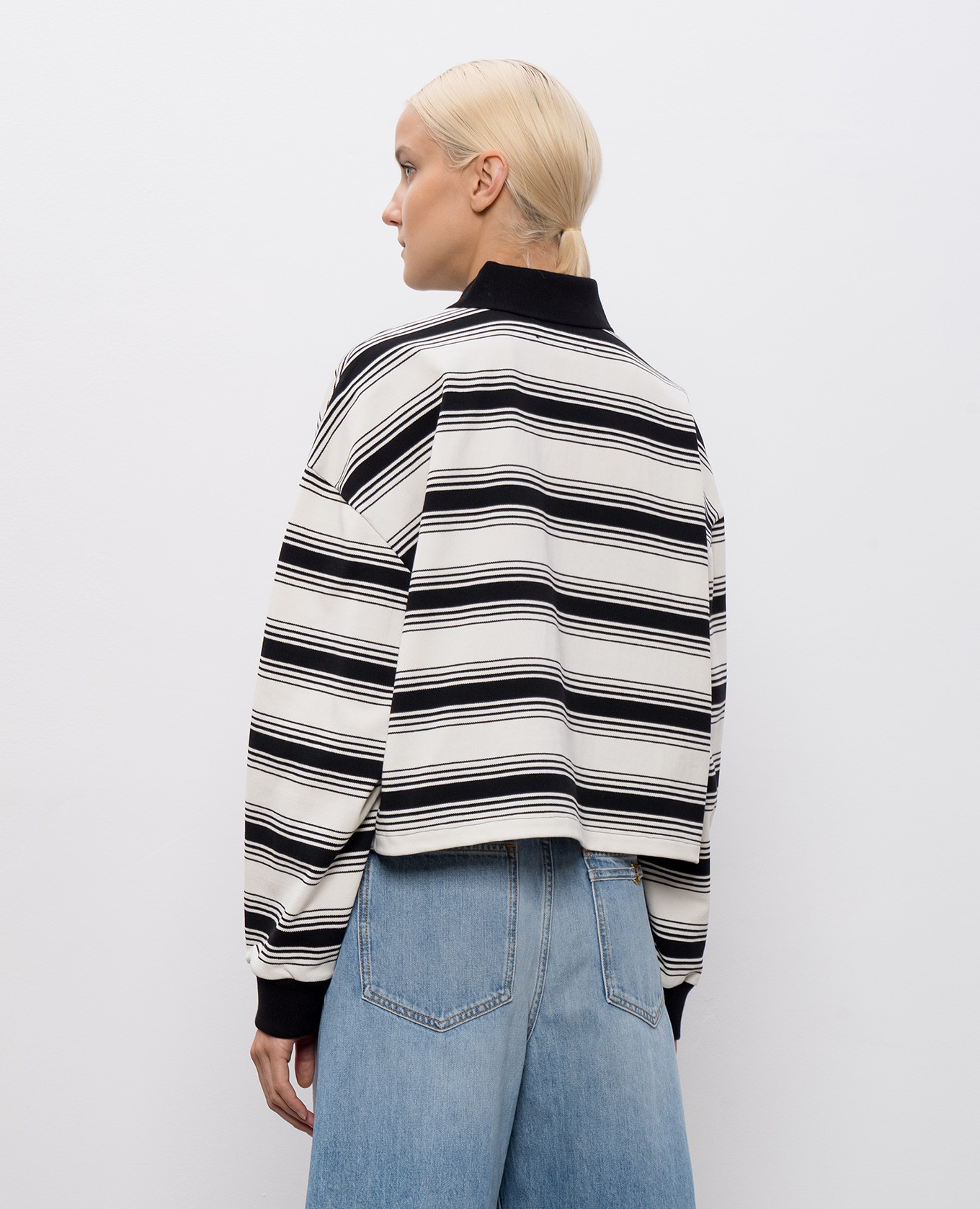 

White striped polo shirt AMIRI