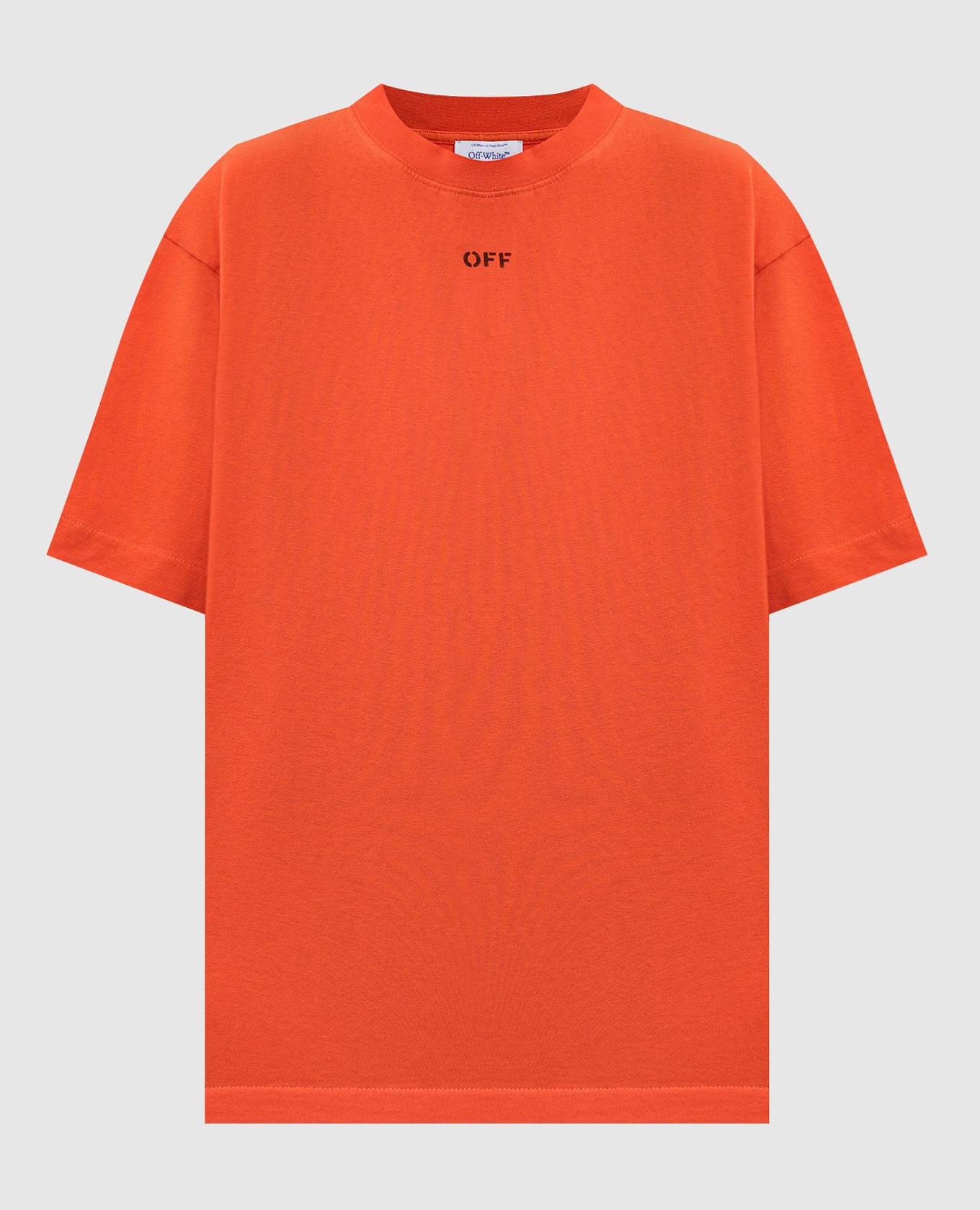 

Orange t-shirt with logo print Off-White